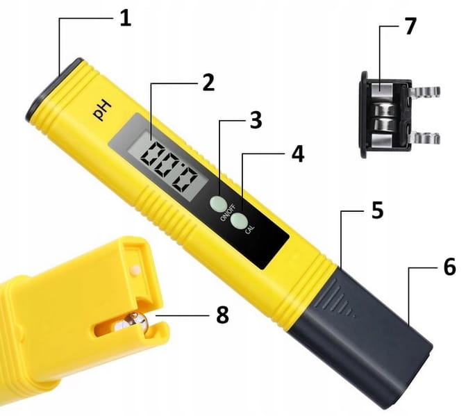 Elektroniczny miernik Ph wody TEST tester autokalibracja
